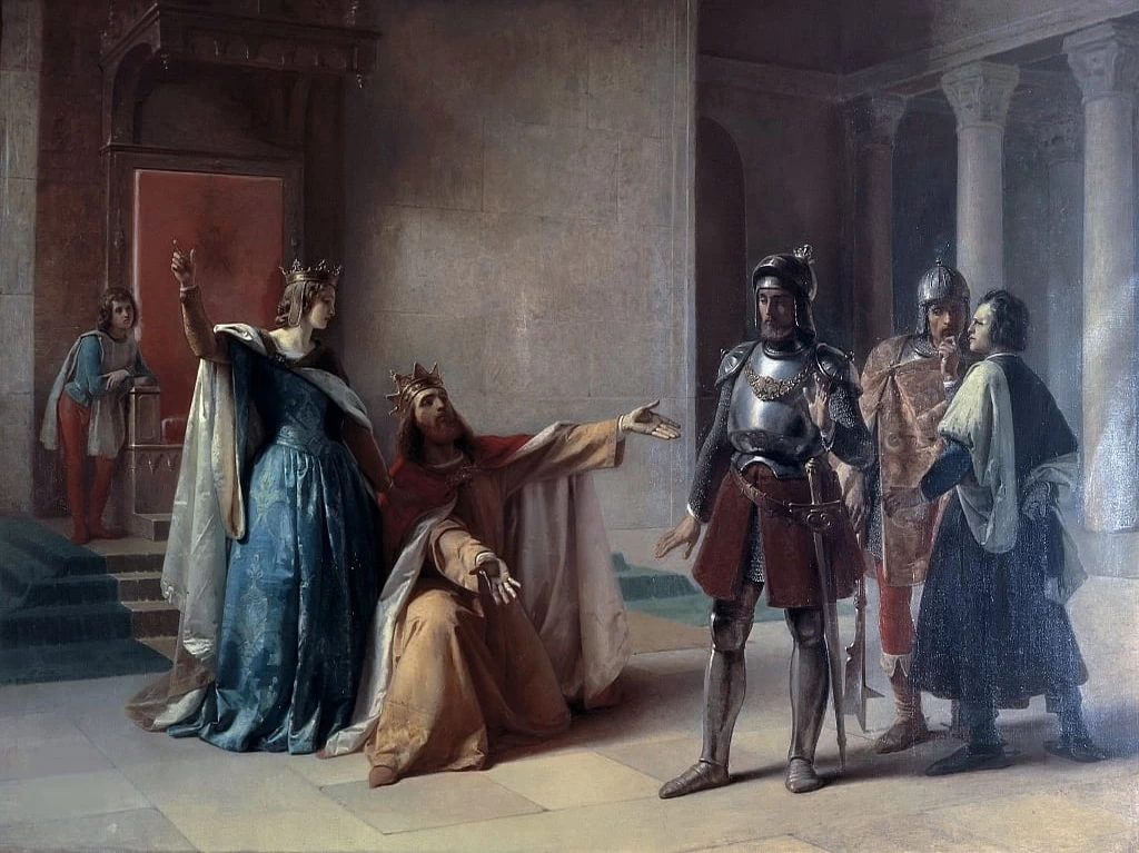Federico Barbarossa e il duca Enrico il Leone a Chiavenna - Brera, Milano